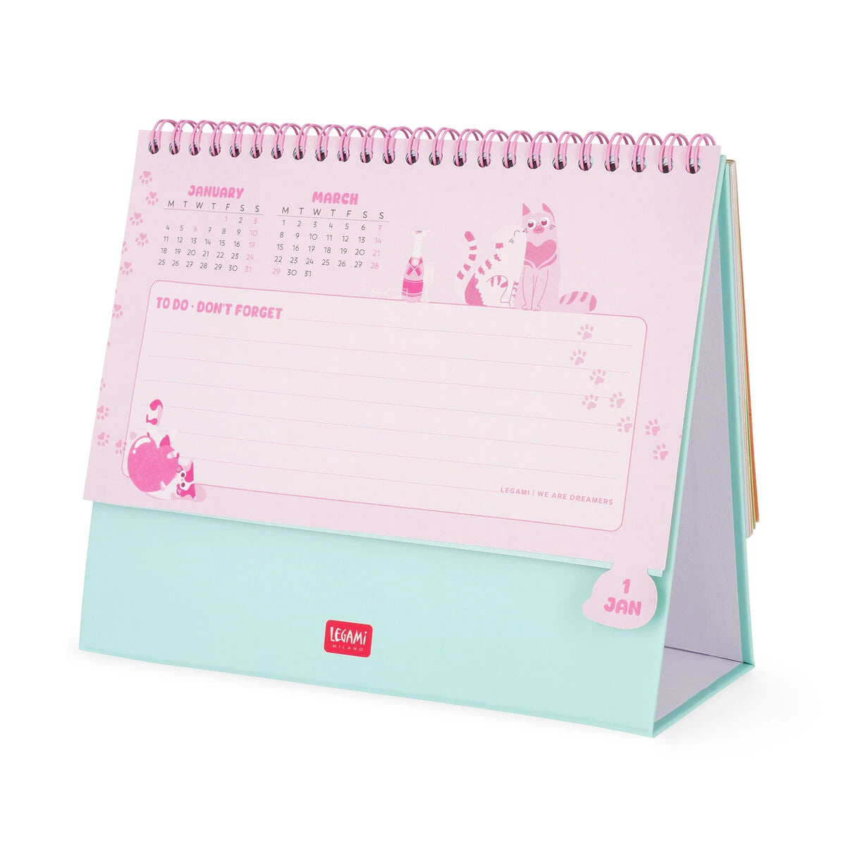 Legami - Desk Takvim ile Stickers - 2027
