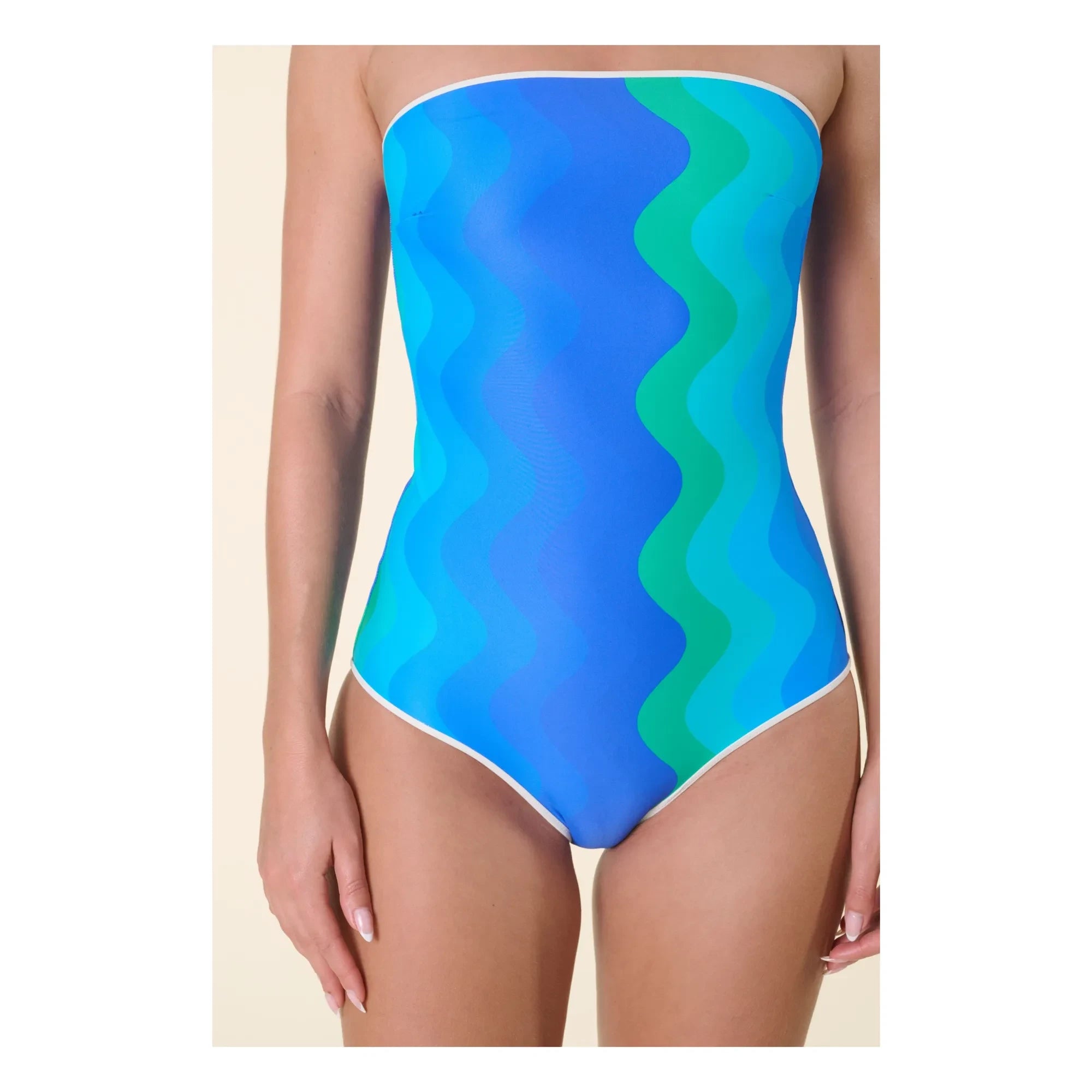 Casa Rosa - Traje de baño de una pieza Luna | Azul