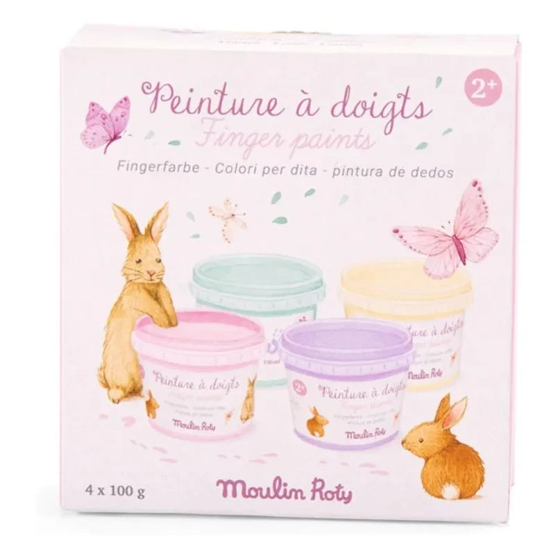 Moulin Roty - Pinturas de dedos pastel Les Rosalies