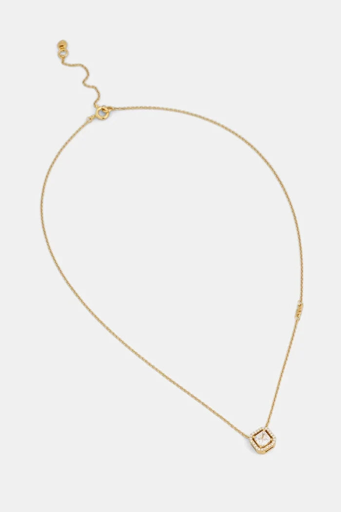 Colgante Michael Kors de circonitas chapado en oro sobre plata para mujer