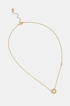 Colgante Michael Kors de circonitas chapado en oro sobre plata para mujer