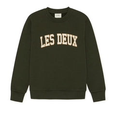 Les Deux - Les Deux Organik Pamuk College Sweatshirt | Haki