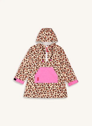 Hello Hossy - Poncho Corto A Prueba de Agua con Estampado de Leopardo | Marrón