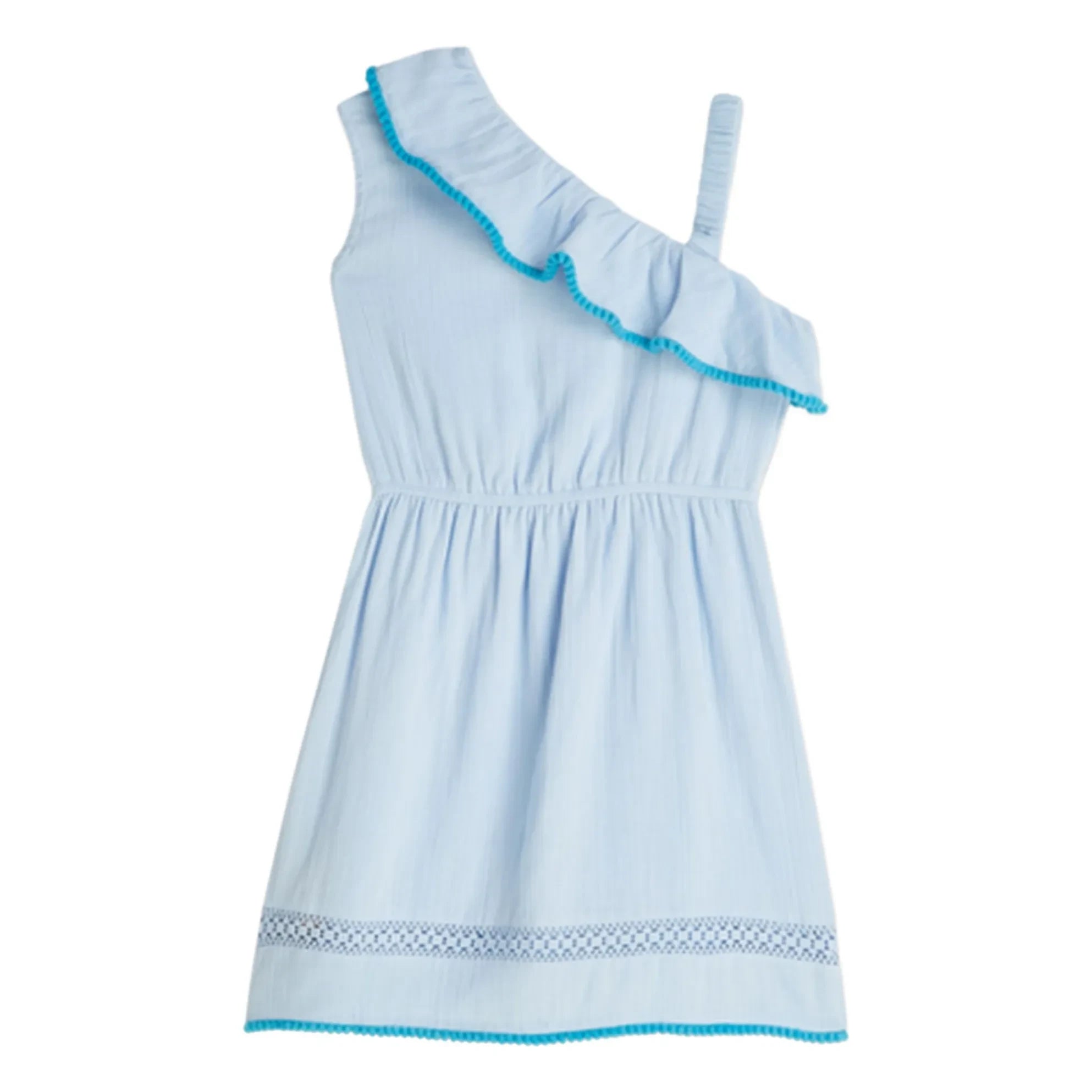 Scotch & Soda - Vestido asimétrico con volantes | Azul claro