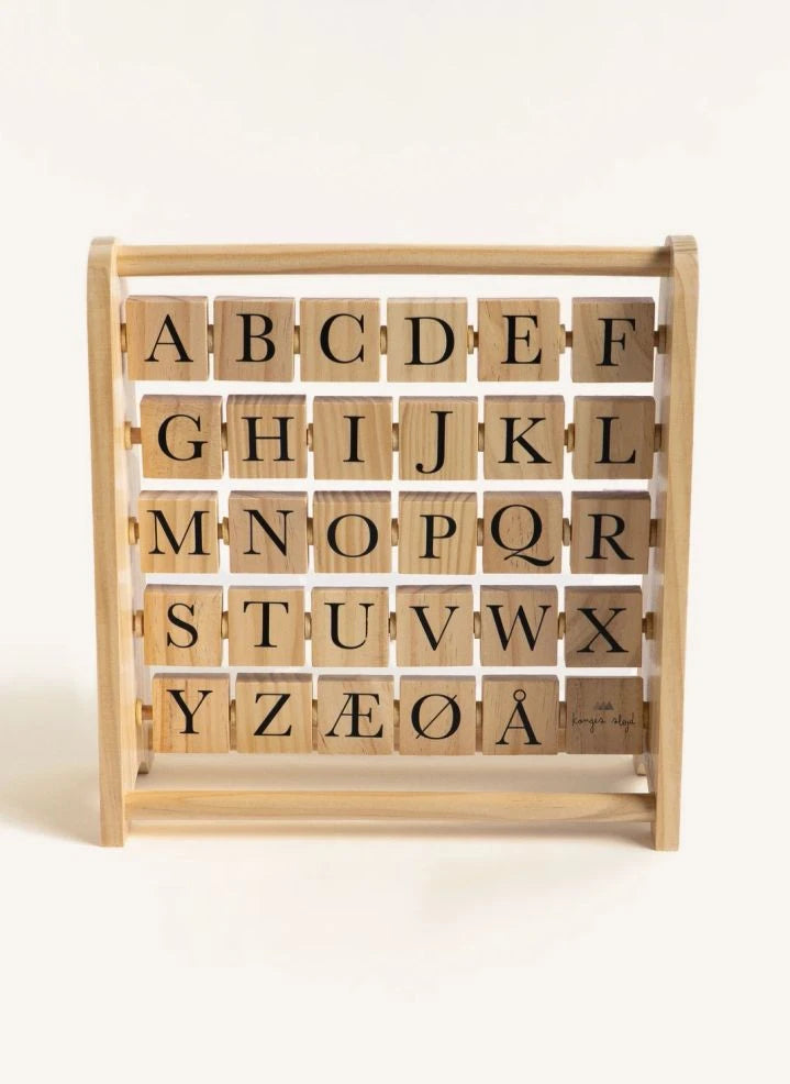 Konges Sløjd - Ábaco de Alfabeto de Madera Certificado FSC