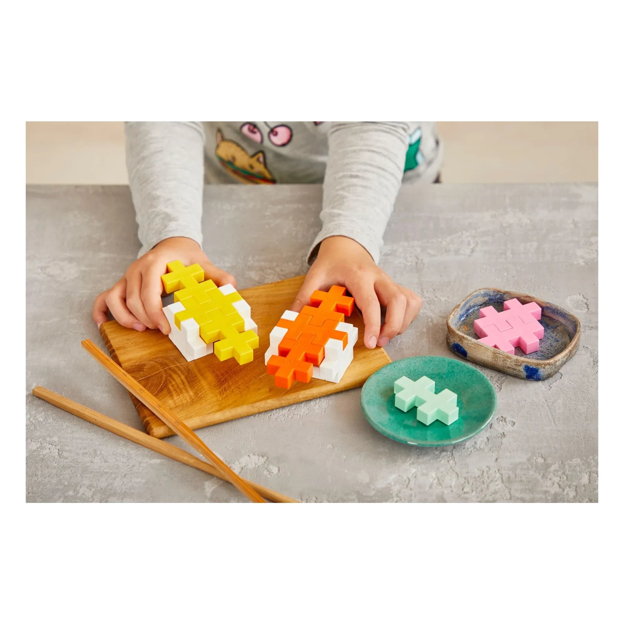 Plus-Plus - Caja de actividades Foodies - 40 piezas