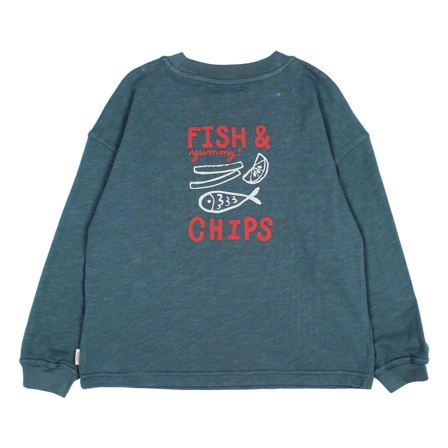 Búho - Camiseta de Algodón Orgánico Chips | Azul Cielo