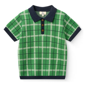 Copenhagen Colors - Polo de punto de algodón orgánico | Meadow Green
