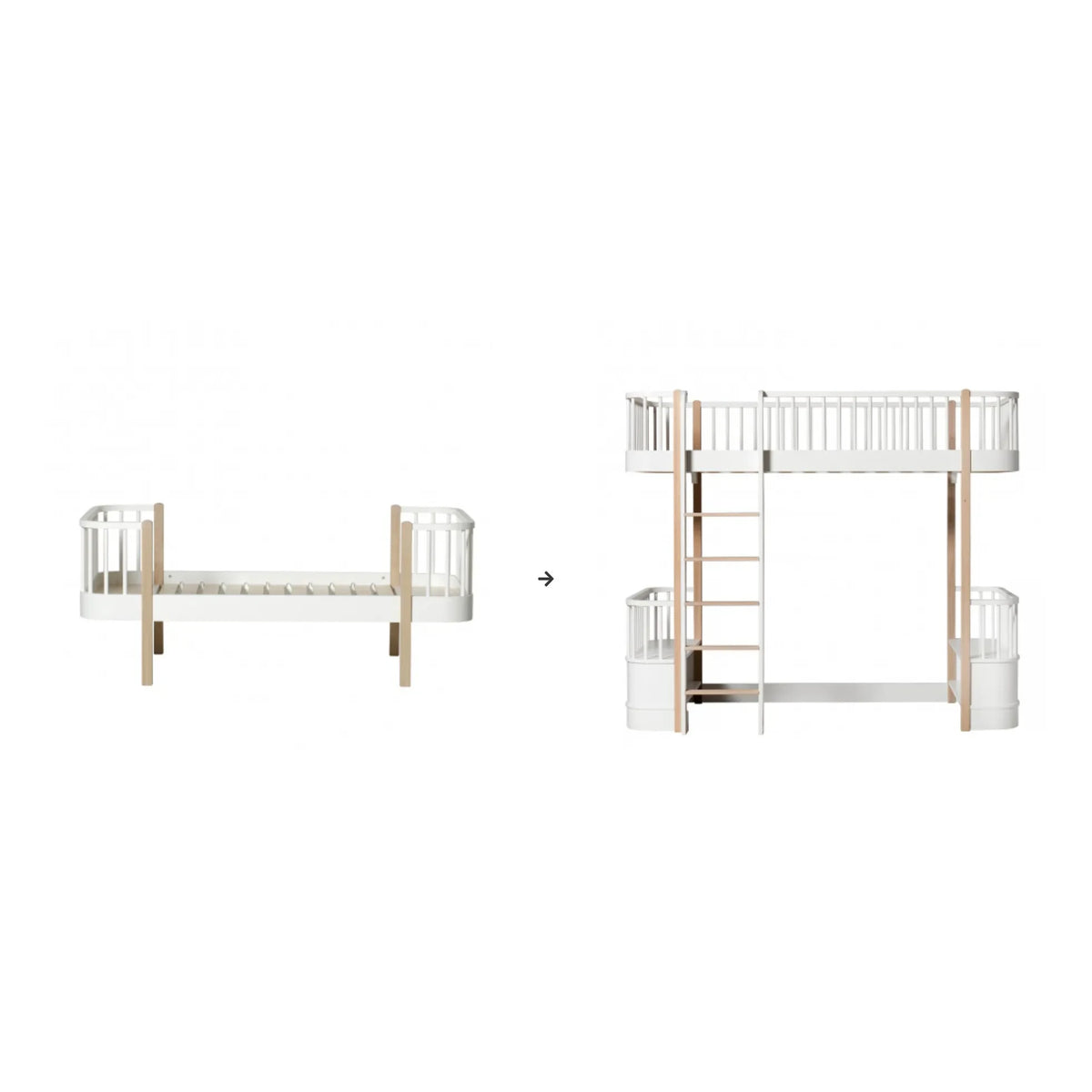 Oliver Furniture - Litera Alta de Madera | Blanco