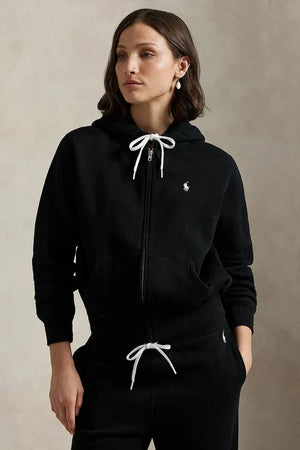 Sudadera con capucha y cremallera de algodón para mujer Polo Ralph Lauren
