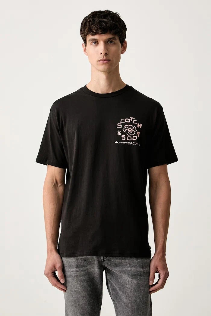 Camiseta de algodón para hombre Scotch & Soda