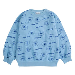 Bobo Choses - Sudadera de algodón orgánico Pickles The Dog | Azul real
