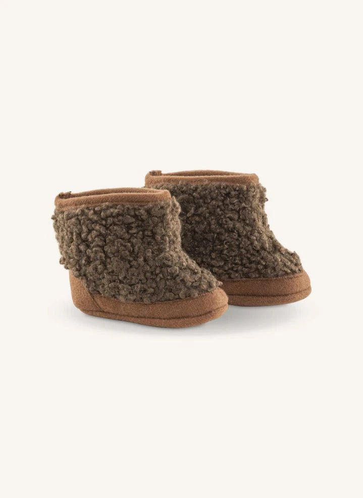 Corolle - Botas de Peluche | Marrón