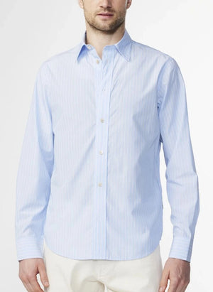 NN.07 - Camisa de rayas Colby 5329 algodón Pima | Ecru