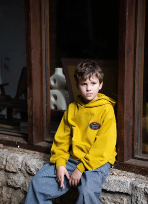 Hundred Pieces - Pat Outdoor Sudadera de Algodón Orgánico | Mostaza