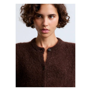 Surprise Paris - Olivia Süper Kid Mohair Hırka | Chocolate