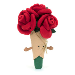 Jellycat - Ramo de rosas de peluche | Rojo