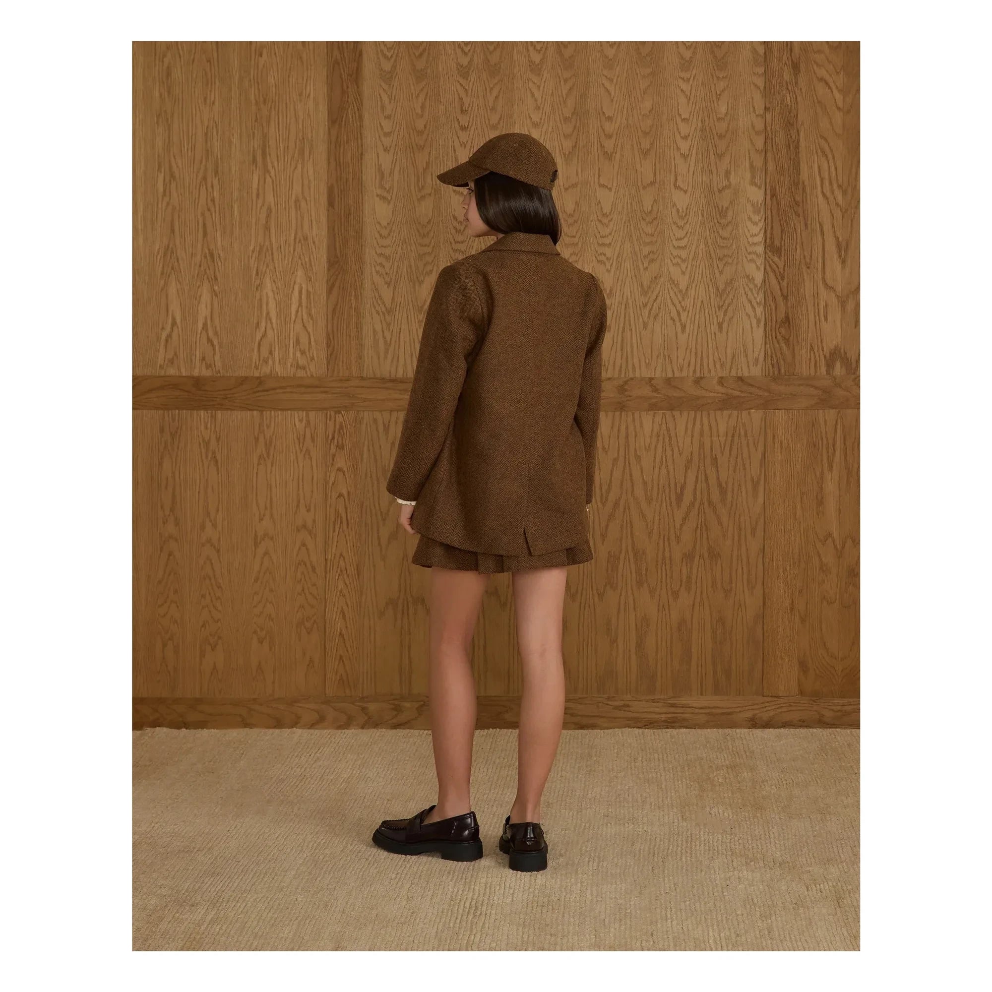 Rylee + Cru - Chaqueta de doble botón | Tabaco