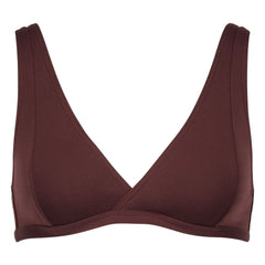 Anja Paris - Top de bikini L'Exquis | Marrón oscuro
