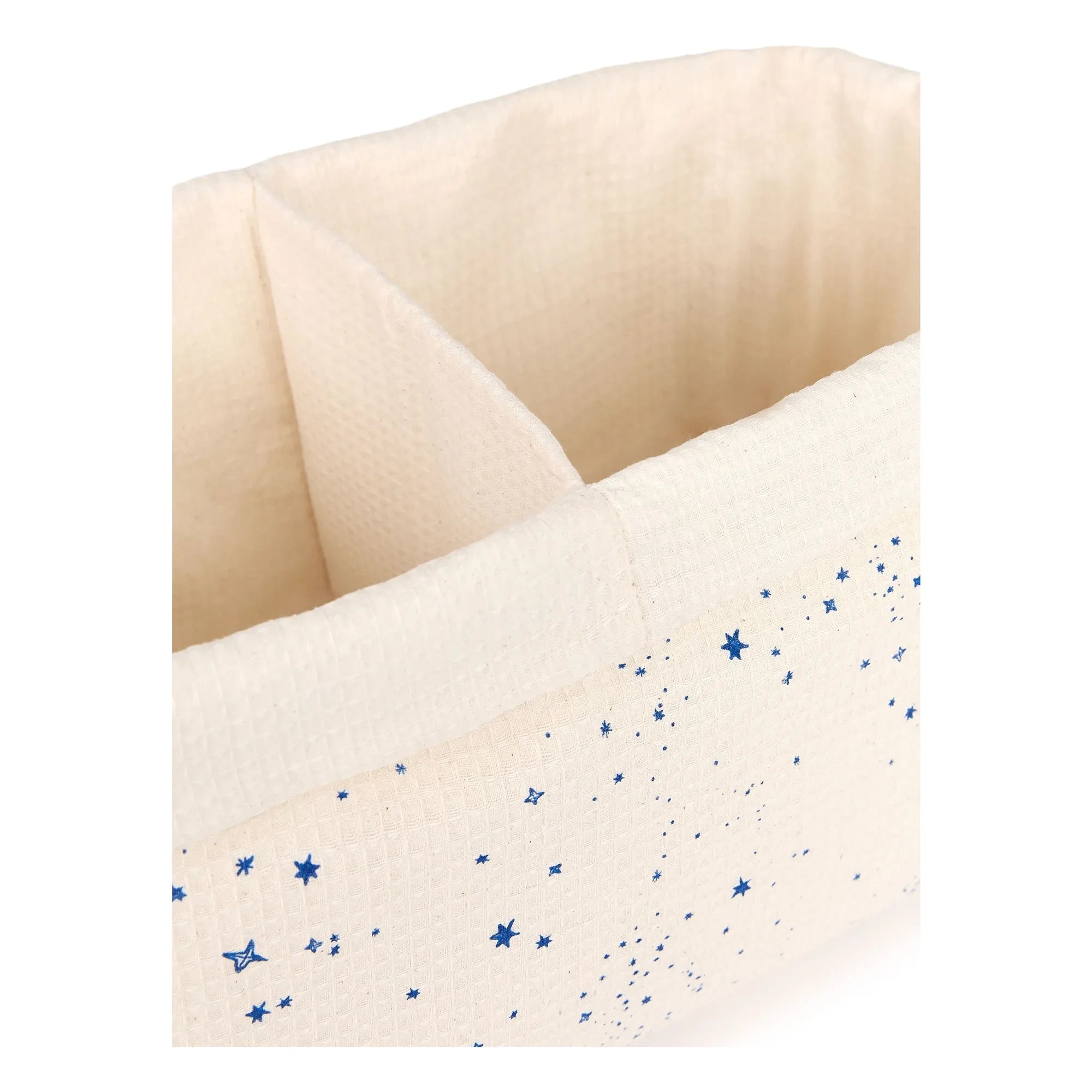Nobodinoz - Cesta de almacenaje con dos compartimentos Milky Way azul