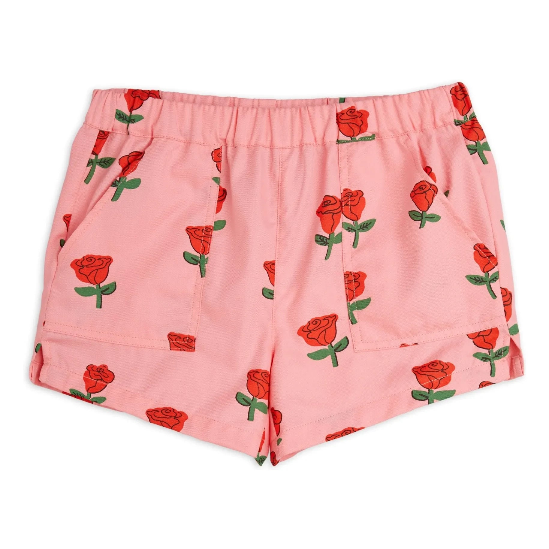 Mini Rodini - Shorts de algodón orgánico rosa | Rosa