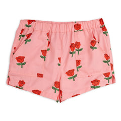 Mini Rodini - Shorts de algodón orgánico rosa | Rosa