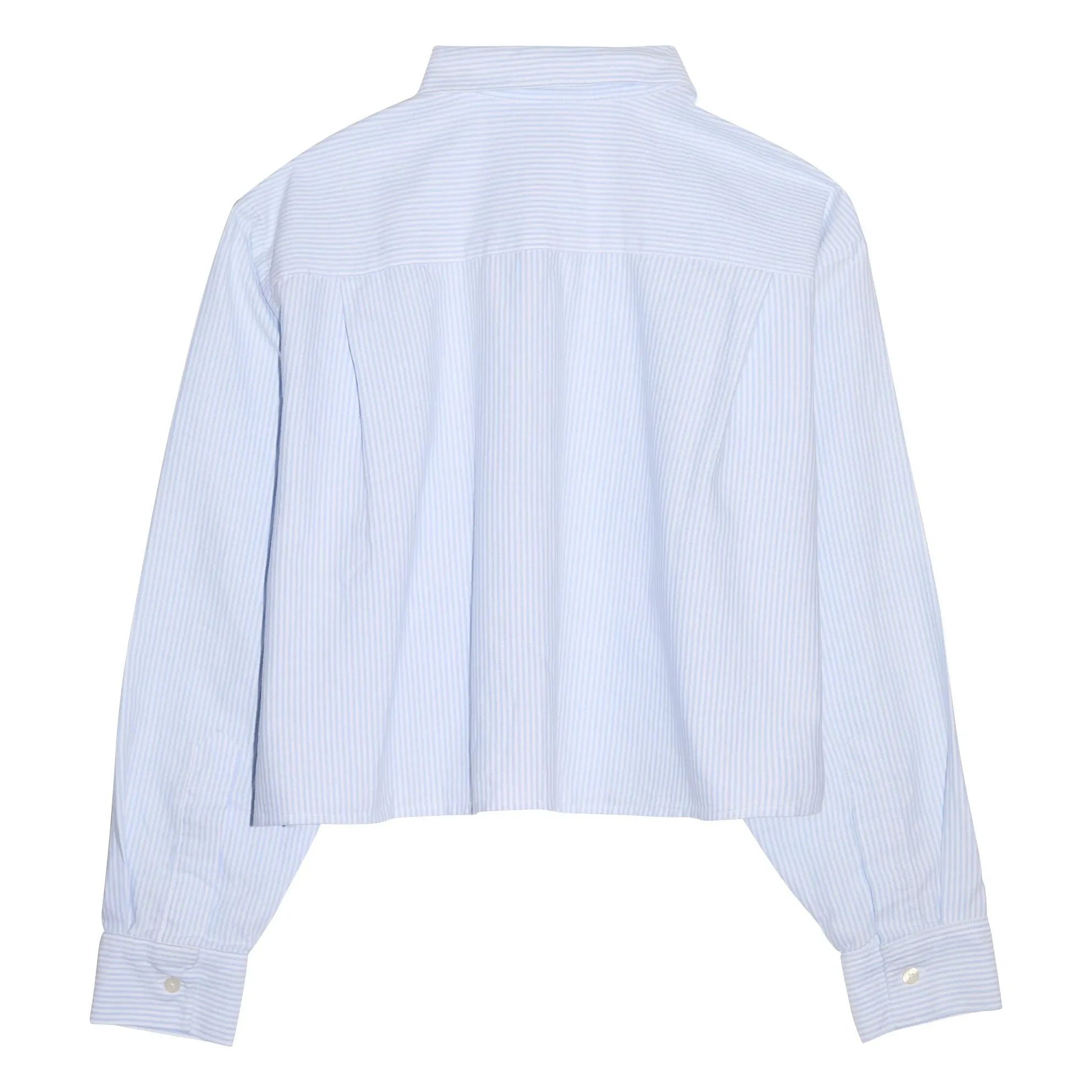 Smallable Woman - Camisa corta de rayas Chili | Azul hielo