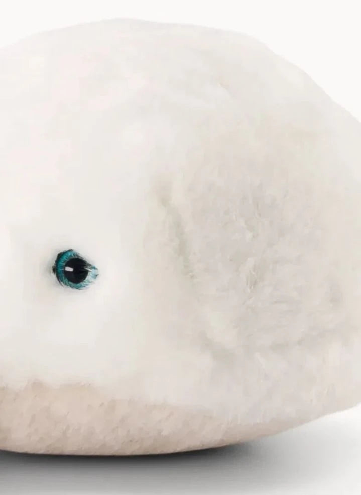 La Pelucherie - Juguete de peluche de ballena Romy, 35 cm | Blanco
