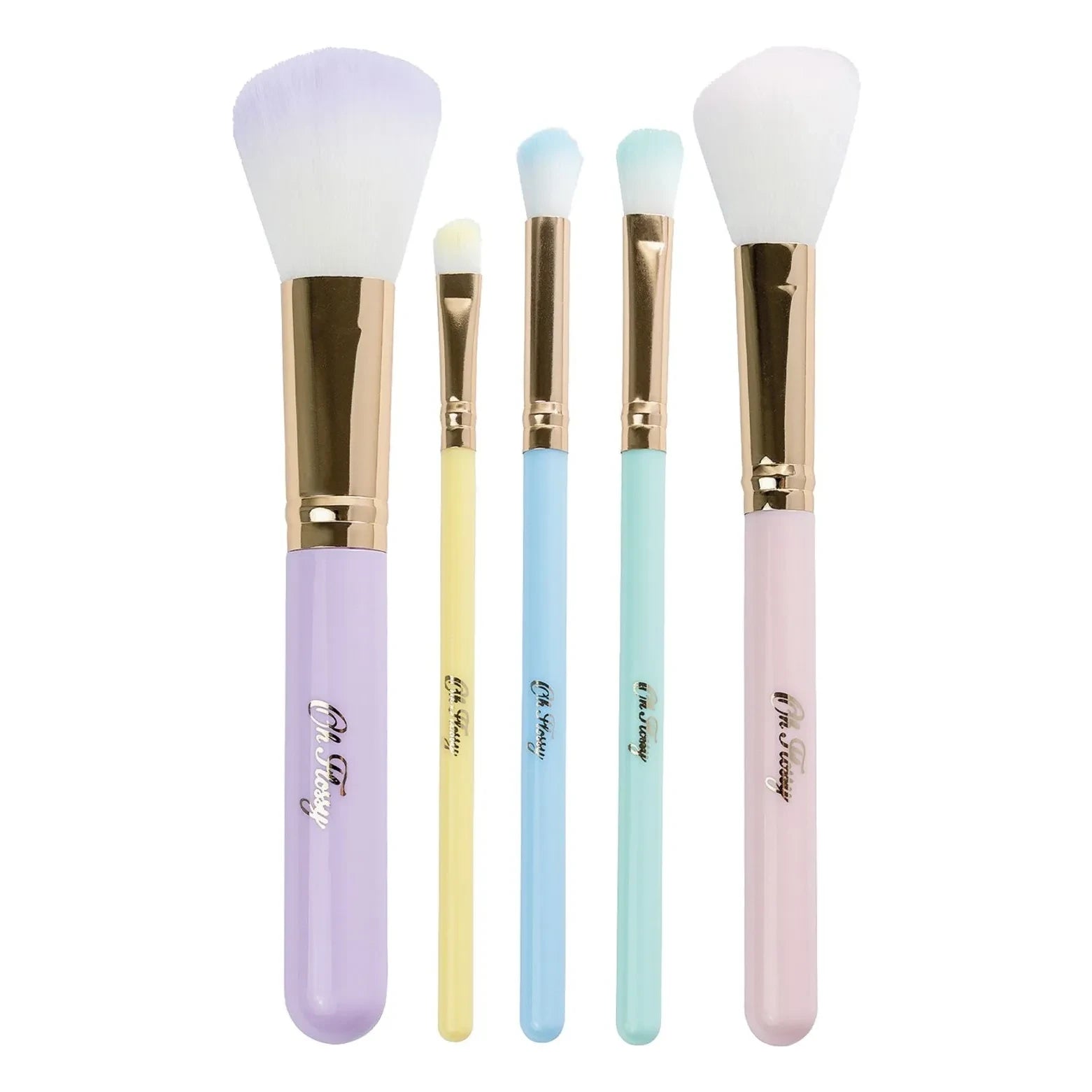 Oh Flossy - Brochas de Maquillaje Arcoíris - Set de 5