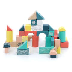 Vilac - Bajo el dosel set de construcción de madera - Caja de 54 piezas