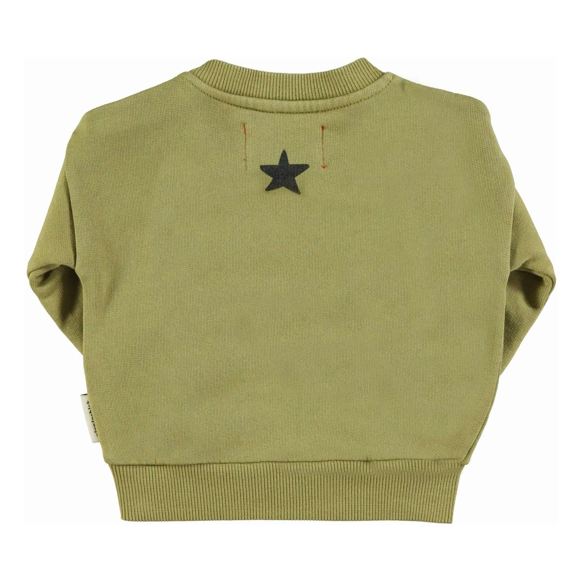 Piupiuchick - Sudadera Tigre Algodón Orgánico | Oliva
