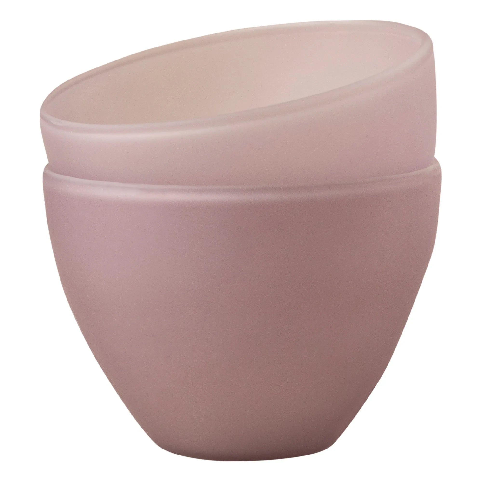 Los Objetos Decorativos - Opal Borosilikat Kase - 2'li Set | Mauve