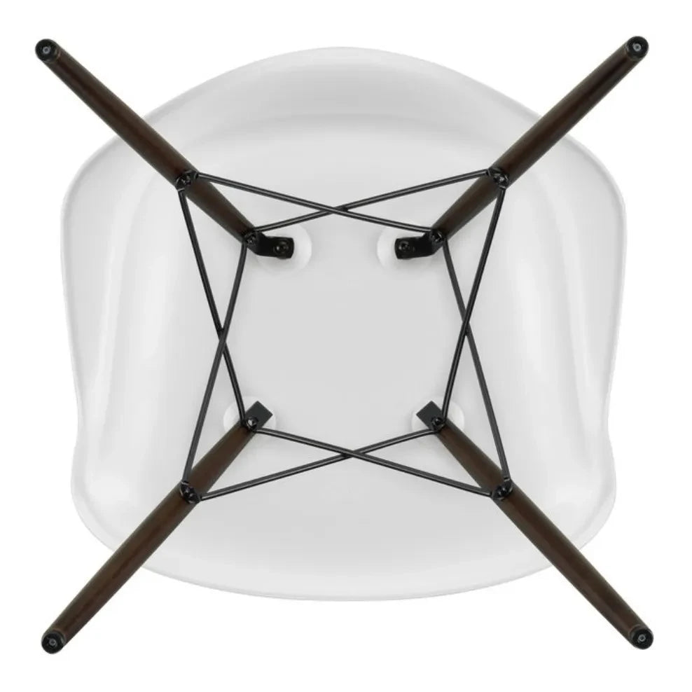 Vitra - Silla DAW - base de arce - Charles & Ray Eames | Blanco