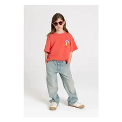 Pan comido - Camiseta Queen de algodón orgánico | Rojo cereza