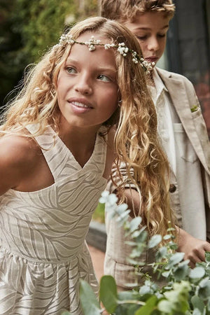 Vestido de lino Mayoral para niña