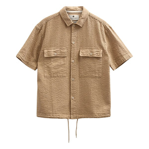 Anerkjendt - Camisa Akotto Seersucker | Beige
