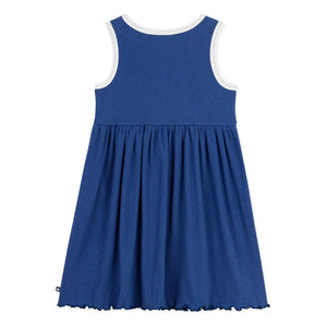 Petit Bateau - Vestido acanalado | Azul oscuro