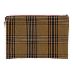 Rose in April - Bolso de mano Lili Tartan | Marrón