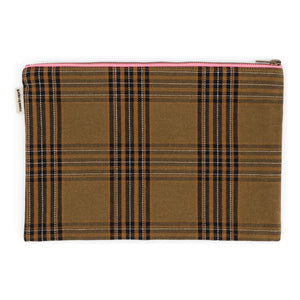Rose in April - Bolso de mano Lili Tartan | Marrón