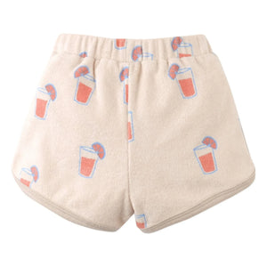 Gingersnaps - Conjunto de camiseta y pantalón corto Matthew | Beige jaspeado