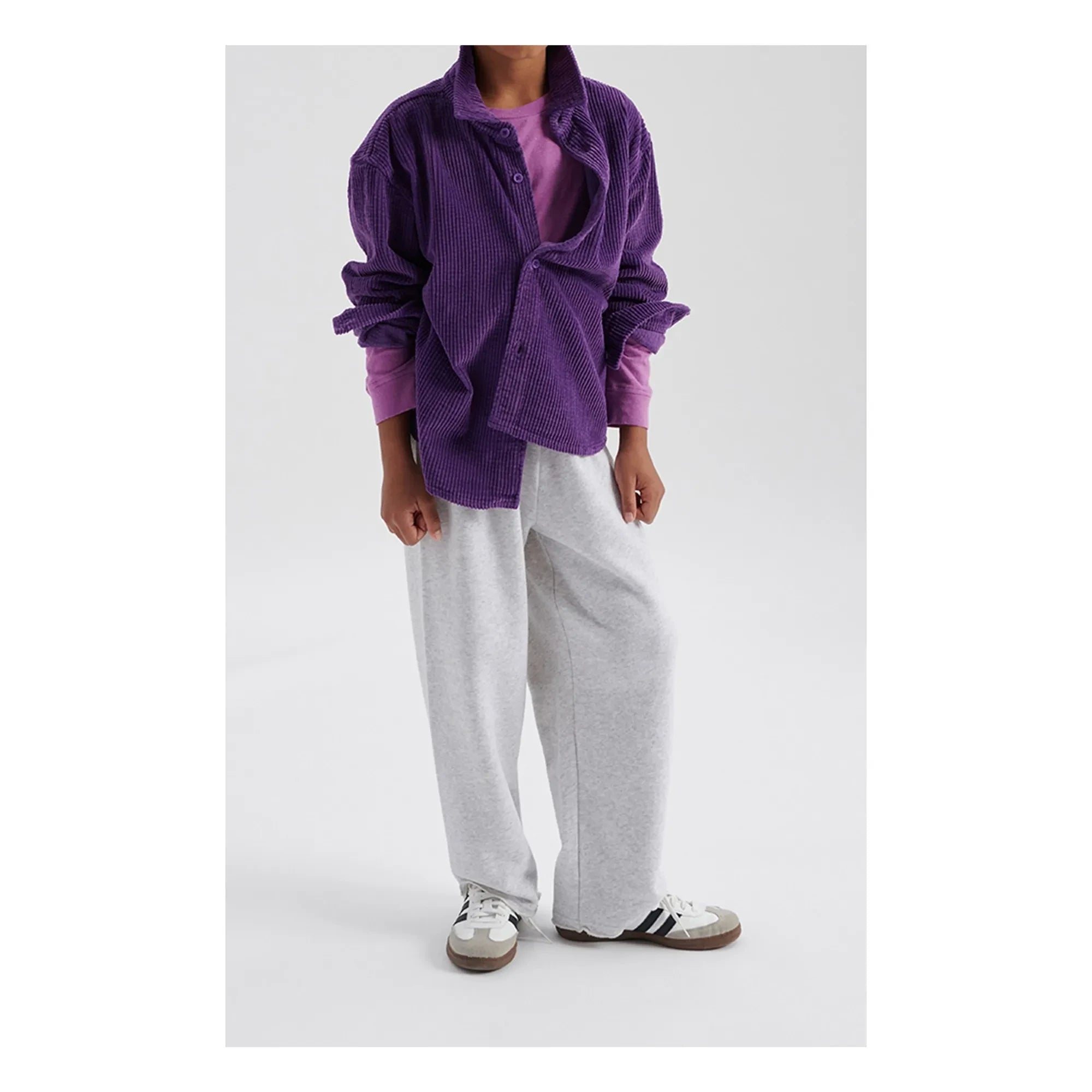 American Vintage - Jogger Large Atubay | Blanco jaspeado