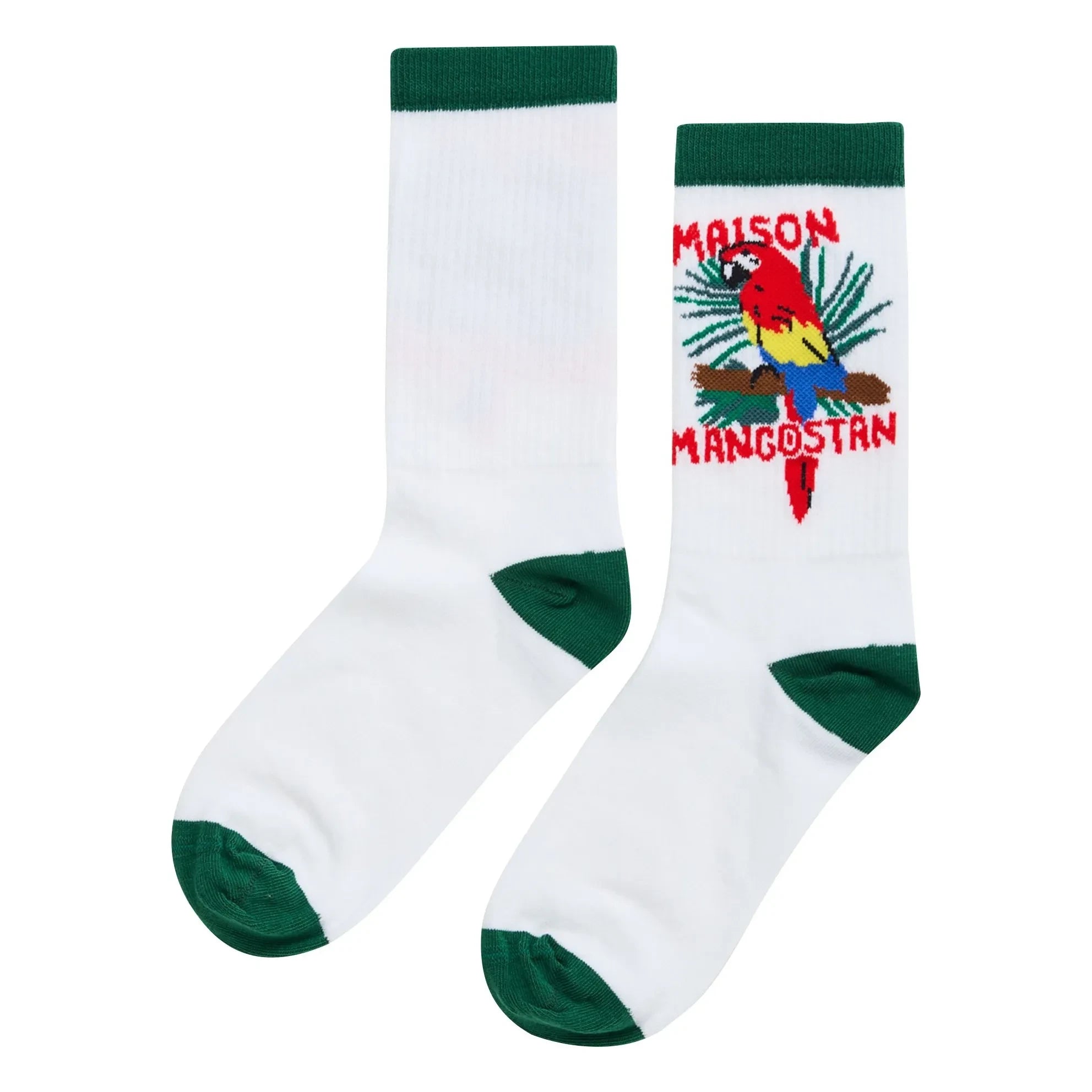 Maison Mangostan - Calcetines Papagayo | Blanco