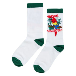 Maison Mangostan - Calcetines Papagayo | Blanco