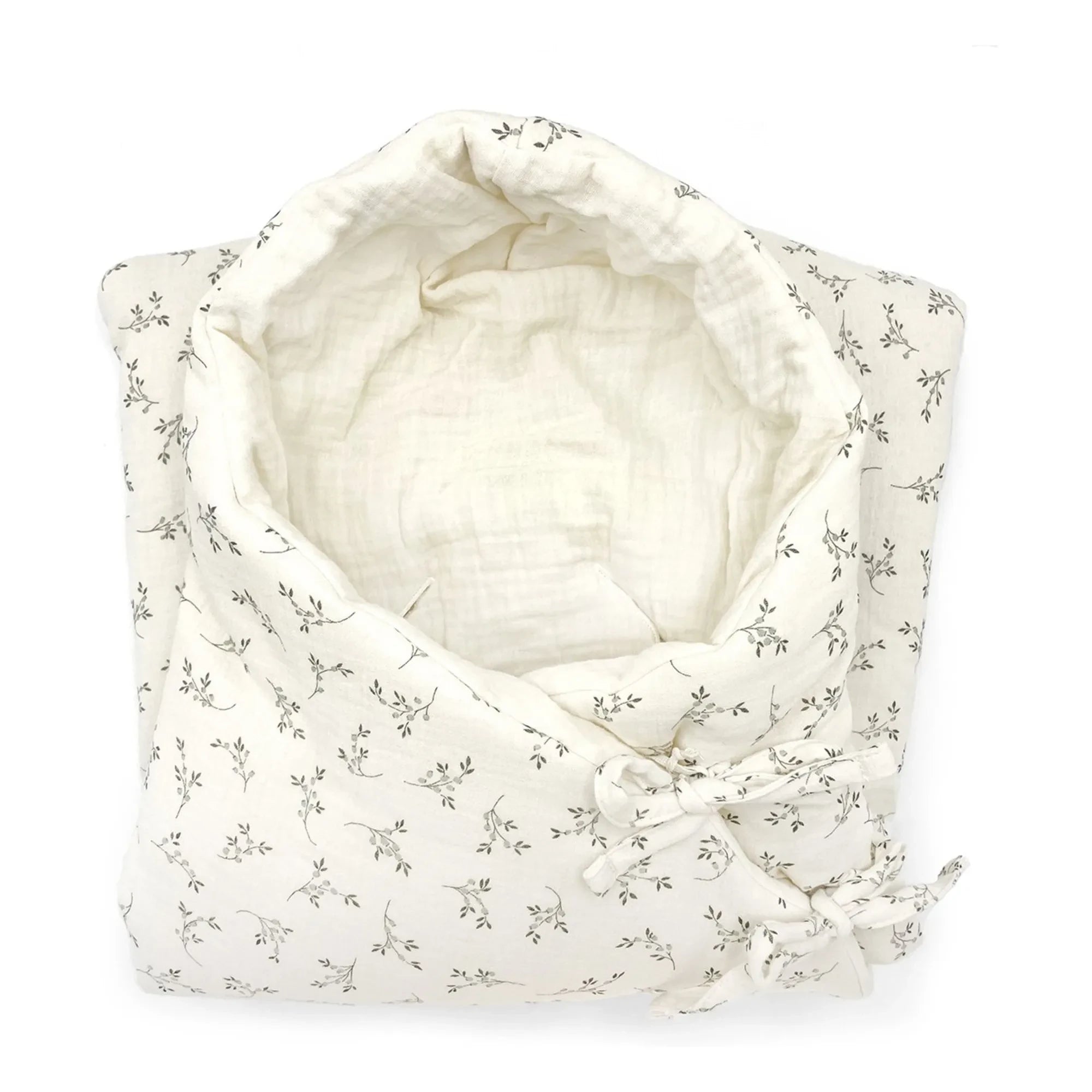 Babyshower - Candy Olive Bloom | Swaddle de bebé color crudo