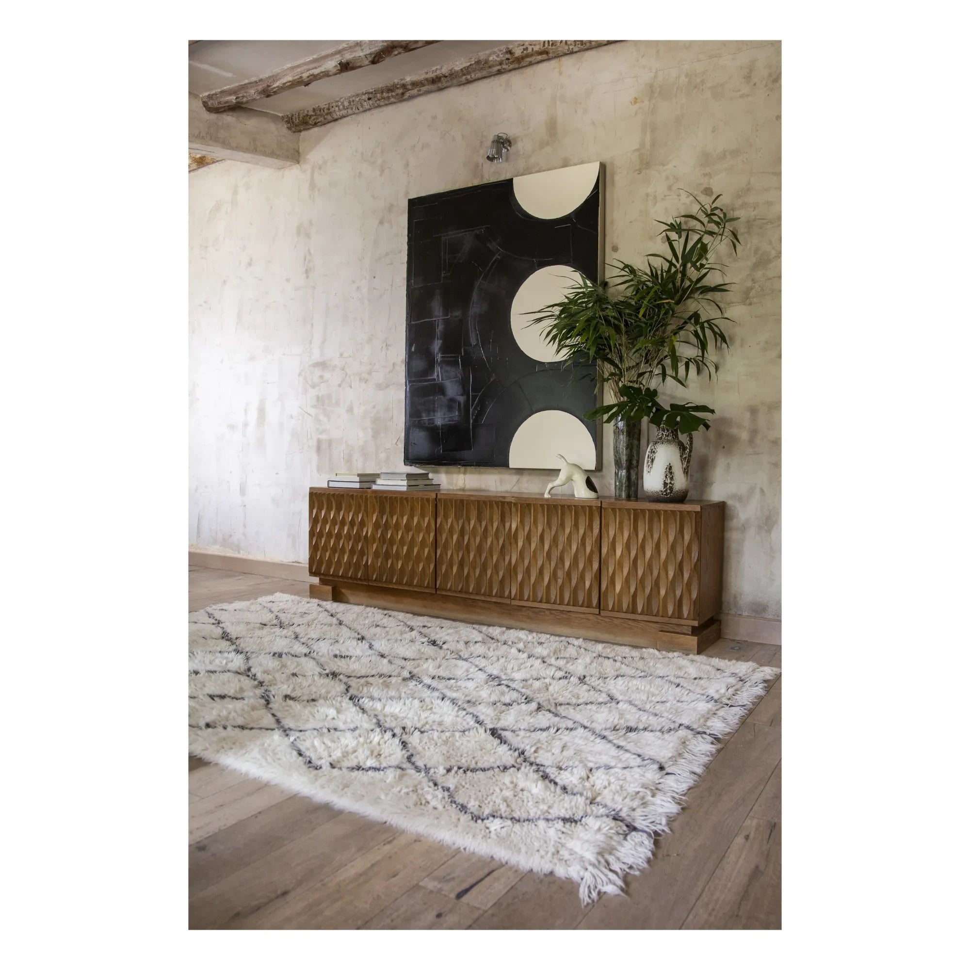 Lorena Canals - Alfombra de Lana Berber Soul | Crudo