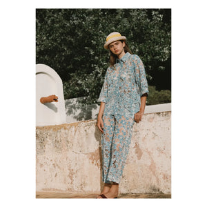 The Tiny Big Sister - Camisa de algodón | Azul