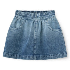 Copenhagen Colors - Falda denim de algodón orgánico con estampado en bloque | Mavi