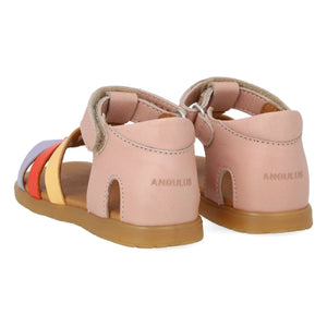Angulus - Sandalias de bloque de color | Rosa claro