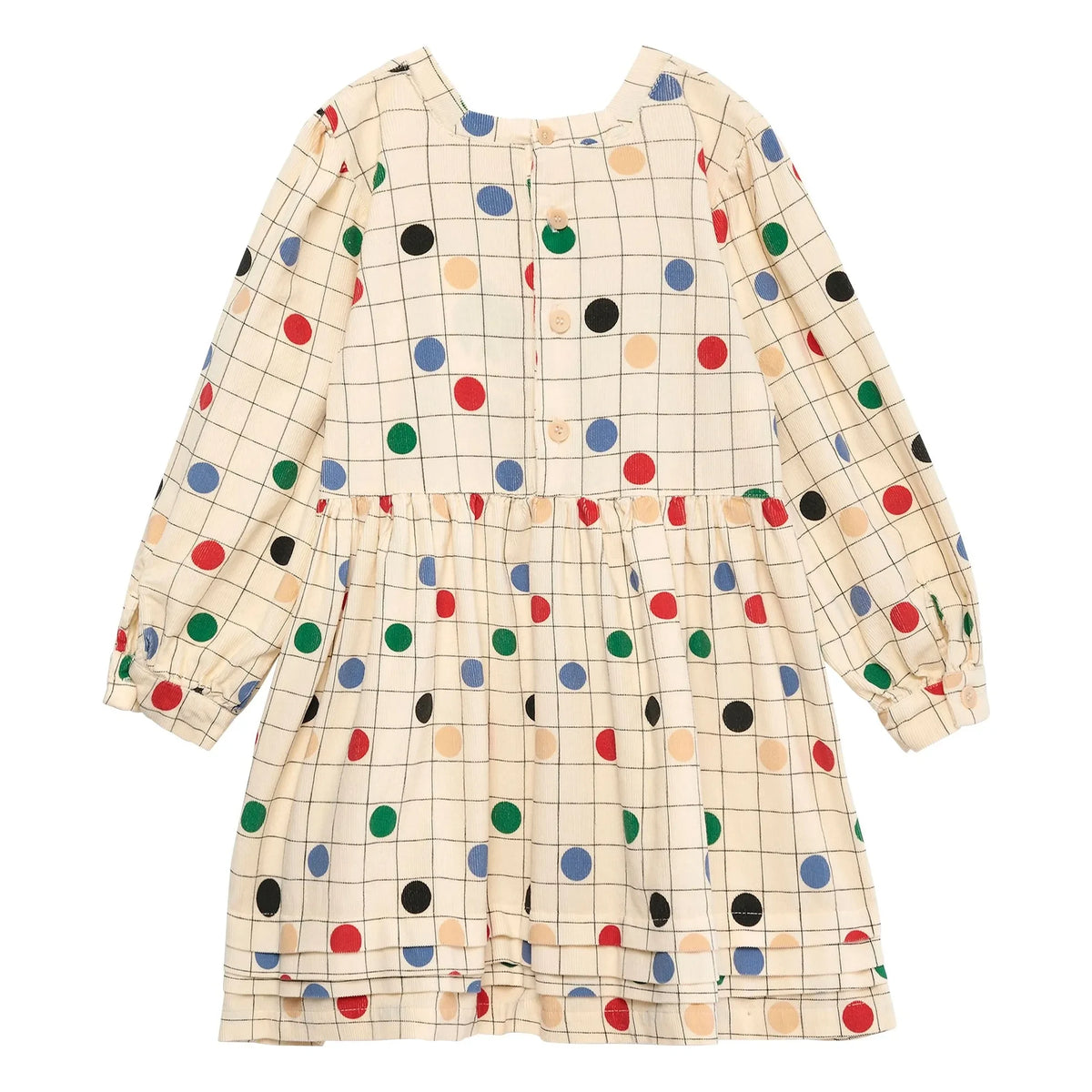 True Artist - Vestido de algodón orgánico Circles | Beige