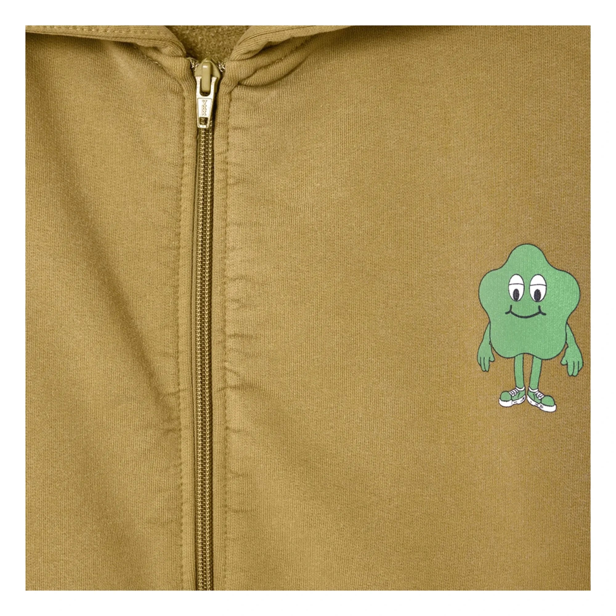 American Vintage - Sudadera con cremallera Zoky de algodón orgánico | Camel